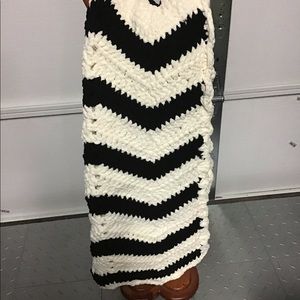 Homemade crocheted afghan
